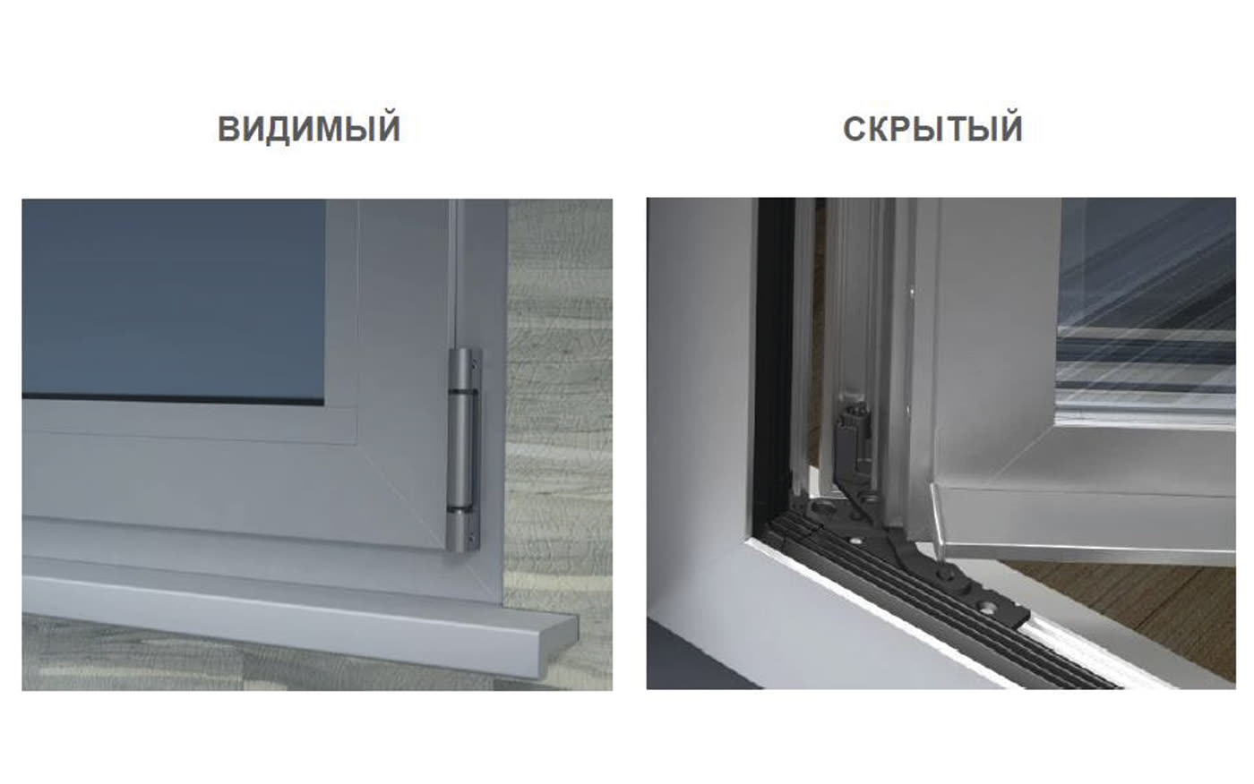 Скрытая фурнитура в сравнении с видимой